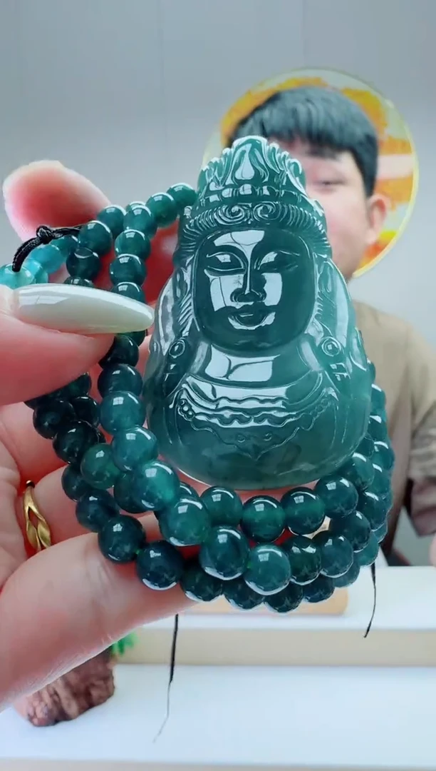 翡翠未镶嵌颈饰多样性随机发其一