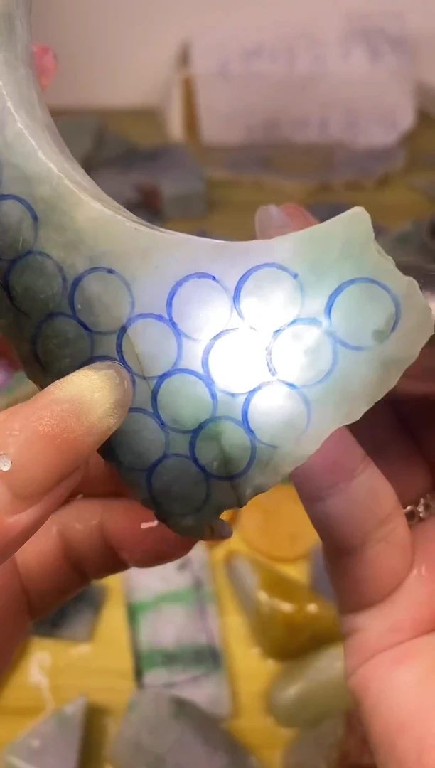 散珠翡翠天然缅甸翡翠A货496