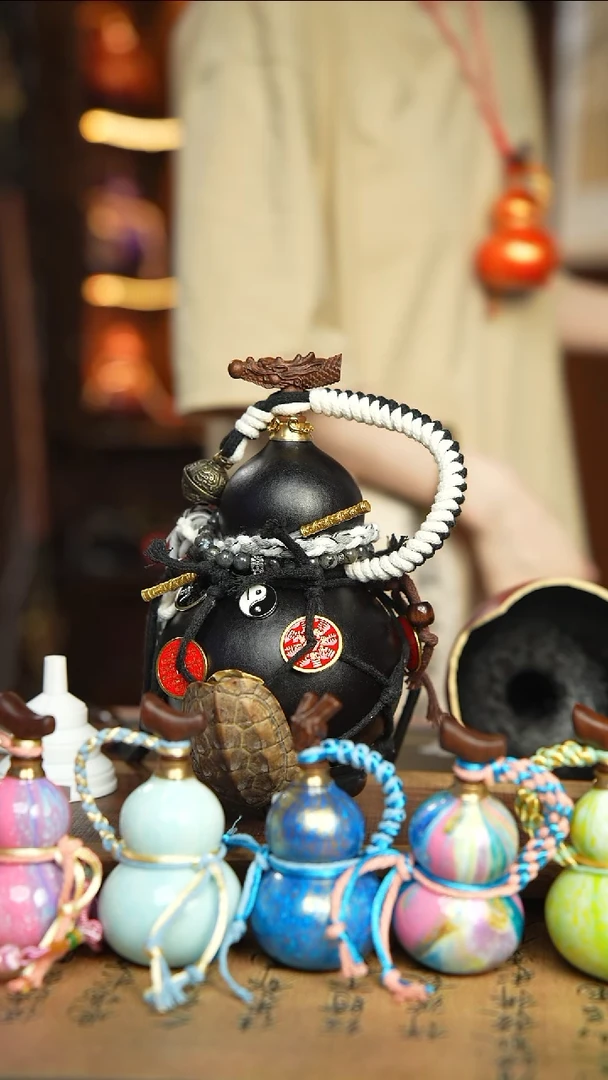 195号500ml左右非遗大漆酒葫芦