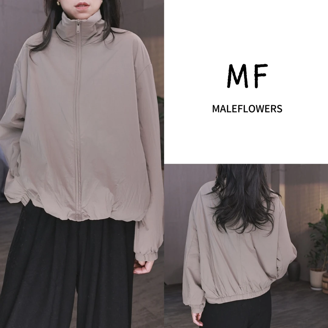 东倪MF 立领帅气有型夹克宽松下摆花苞棉服外套男女同款 85C84230