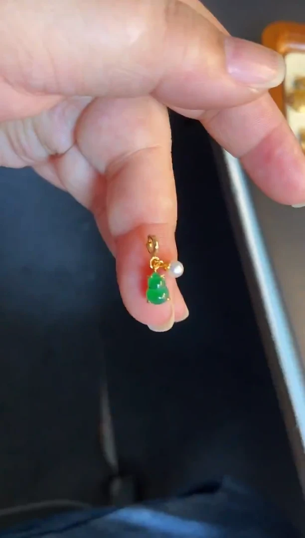 吊坠(不含链)银S925镶嵌翡翠1