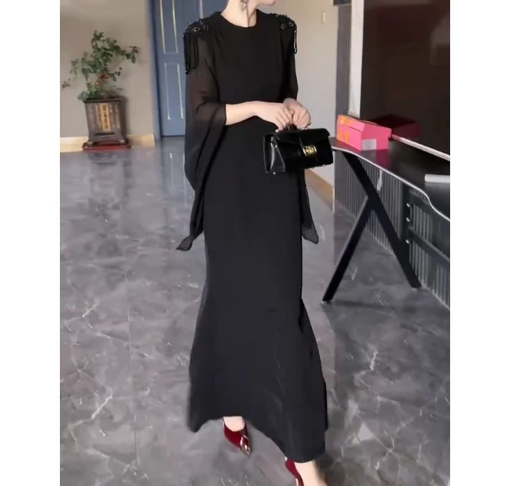 2025夏季新款网红同款洋气减龄休闲轻熟气质名媛时尚裙子女