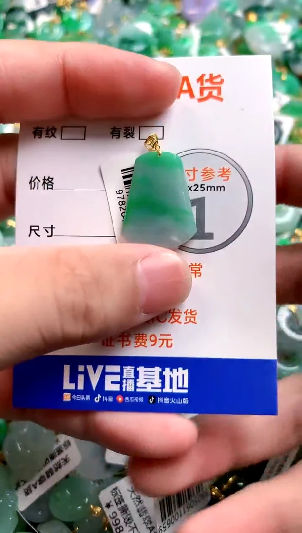 颈饰18K金镶嵌翡翠0432836815