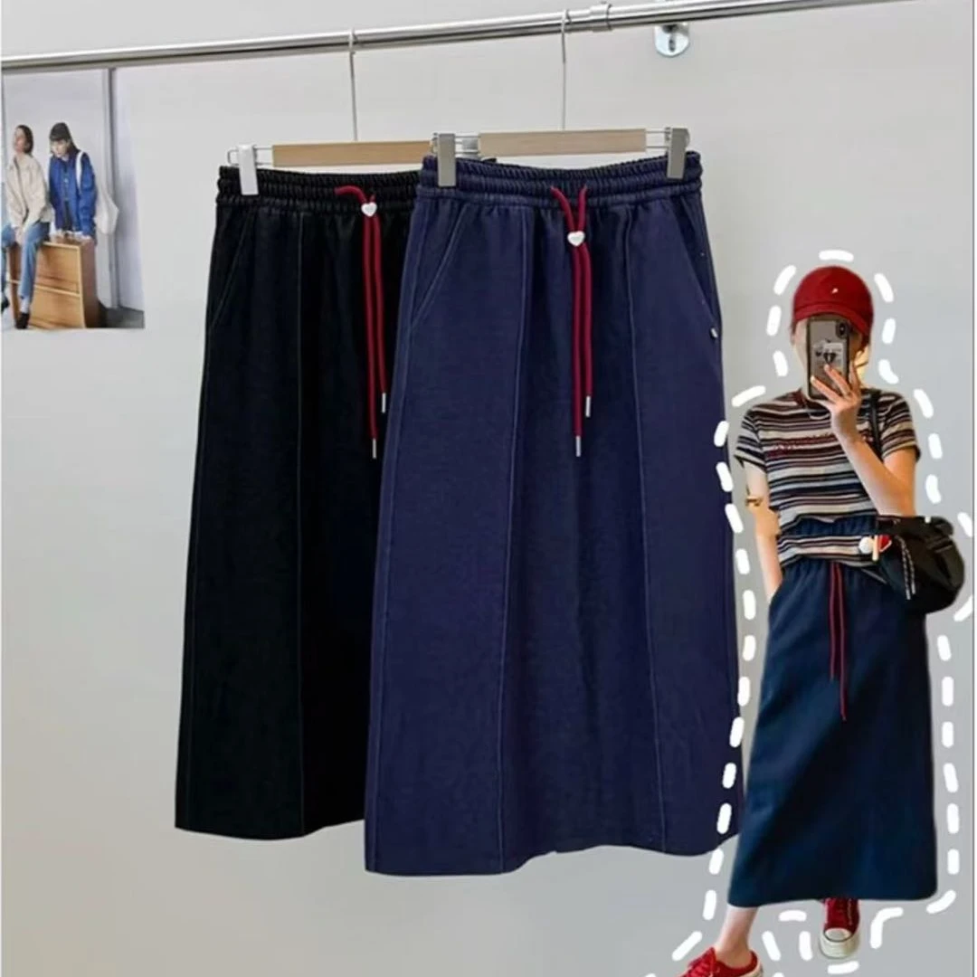 韩系宽松牛仔休闲半身裙显瘦时尚百搭女士夏季629