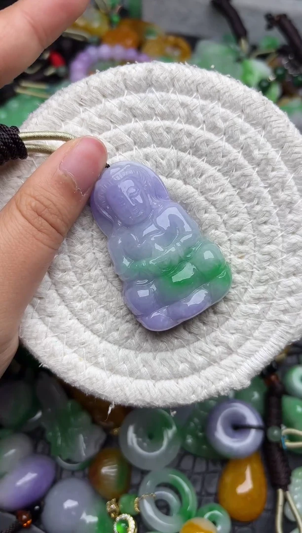 颈饰未镶嵌翡翠缅甸翡翠吊坠