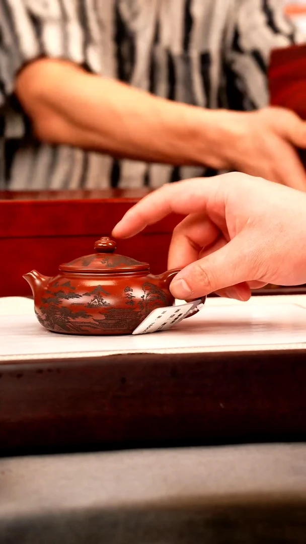 茶壶紫砂龙血砂 寒江 幽谷风