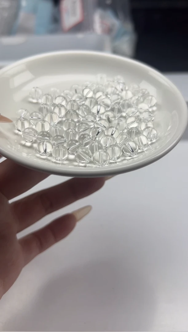 未镶嵌颈饰水晶w189白水晶8mm*30颗