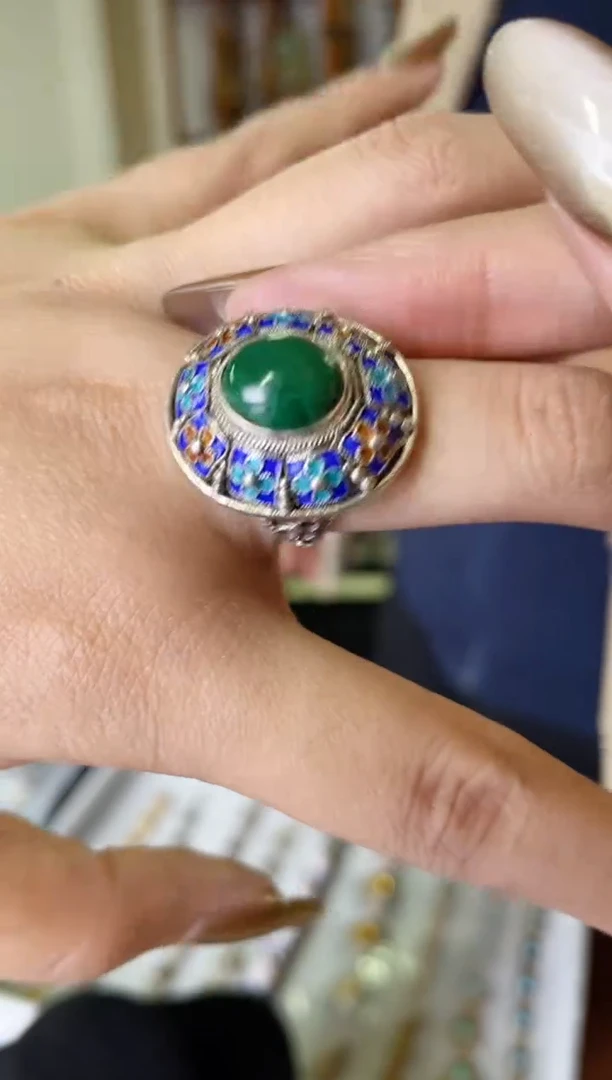 【闪购商品】非遗绝技花丝镶嵌戒指