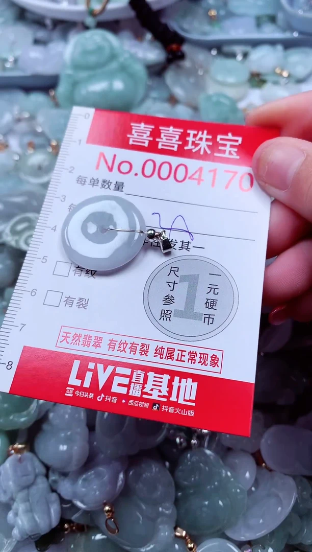 吊坠(不含链)未镶嵌翡翠4170