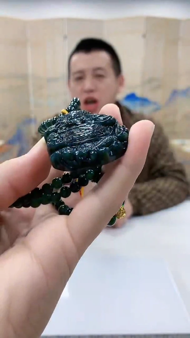 【闪购商品】定制翡翠未镶嵌4812bb-毛货挂件21赠珠链