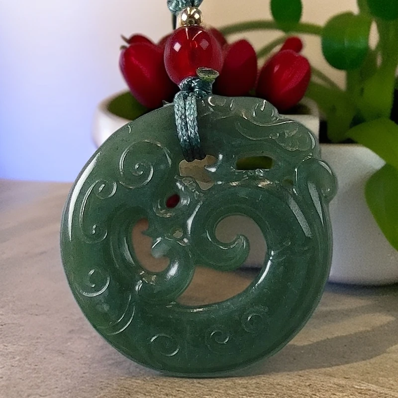 天然翡辈a货吊坠28*26*3.5mm(多样性发一件)#时尚