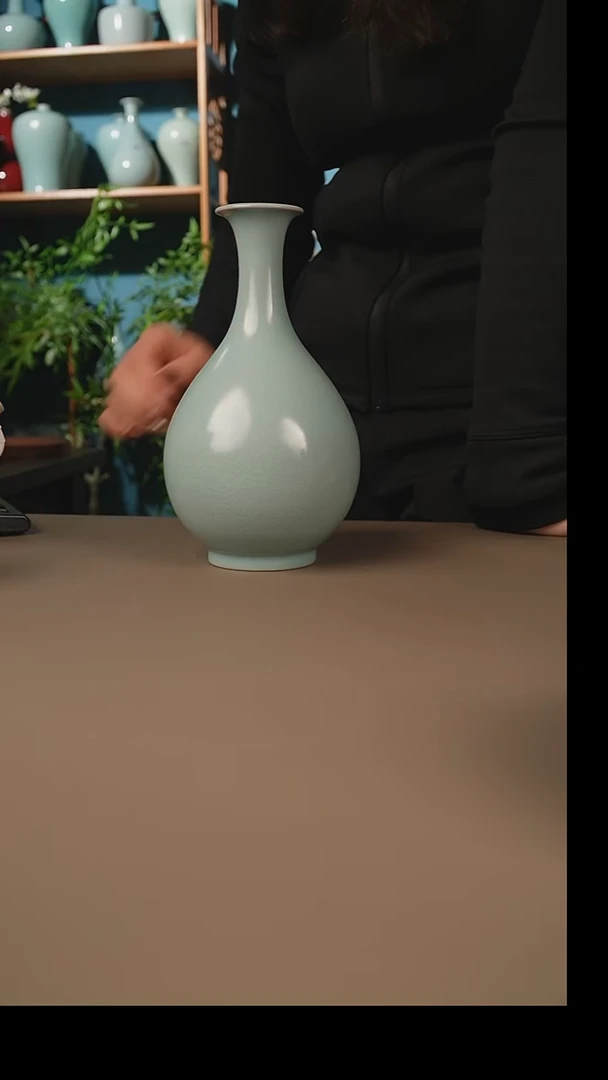 仿古天青玉壶春一级