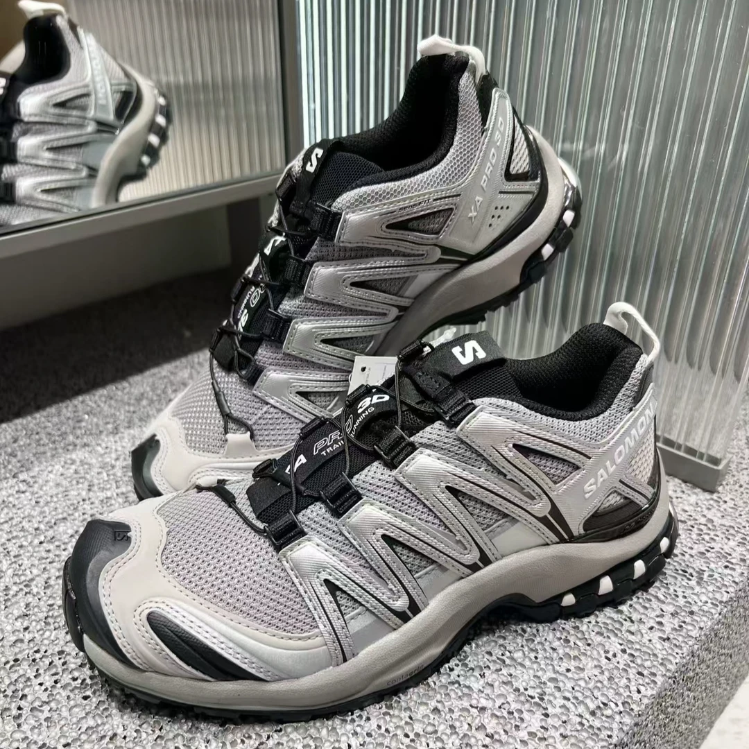 SALOMON萨洛蒙XAPRO3D抽绳合金黑低帮户外功能鞋男女同款灰色银色