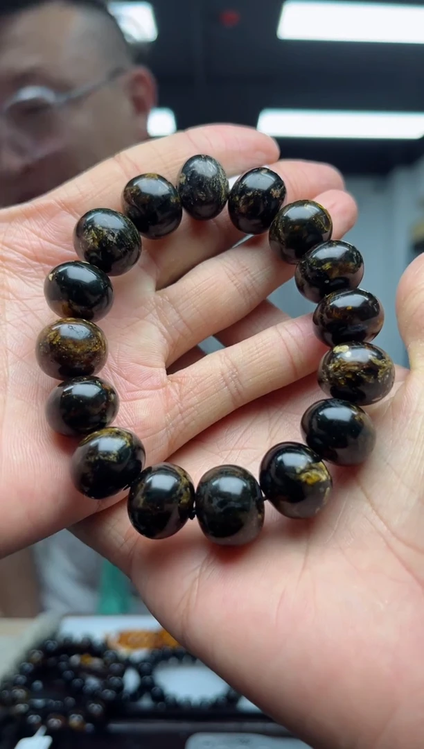 【闪购商品】琥珀裸石未镶嵌抚顺琥珀翳珀16+手串