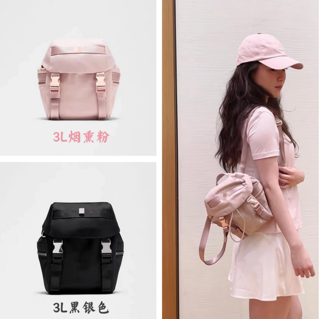 新款迷你双肩包3L拒水背包多功能瑜伽运动单肩包户外休闲斜挎包包