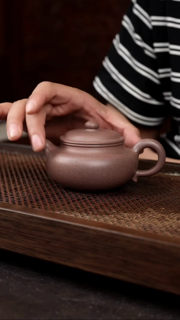 茶壶紫砂桃花泥仿古