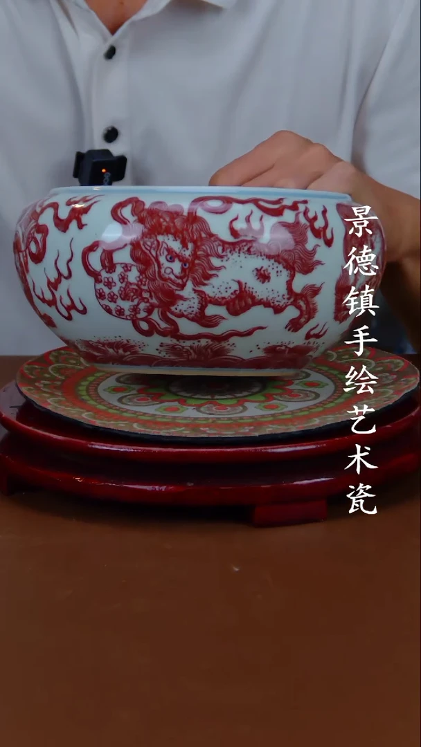 现代景德镇手工手绘陶瓷摆件45