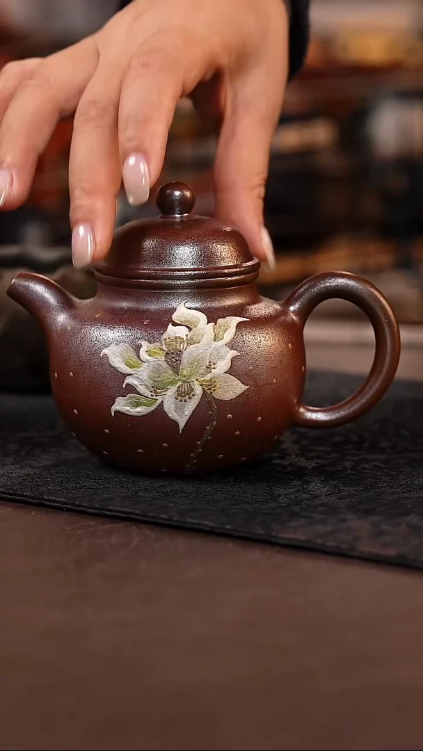 茶壶紫砂柴烧掇球