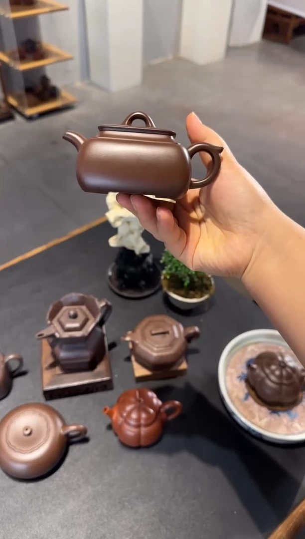 茶壶紫砂纯****圈长四方 紫砂壶