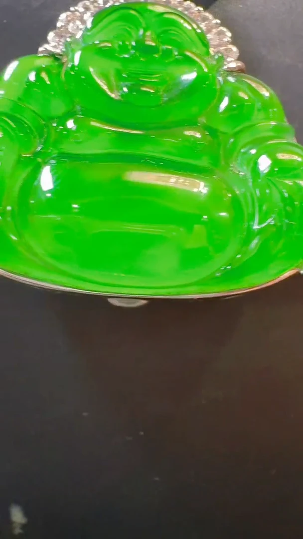 翡翠银S925镶嵌吊坠(赠链)天然A货翡翠