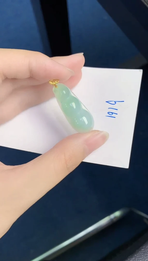 翡翠银S925镶嵌颈饰天然翡翠緬甸A貨