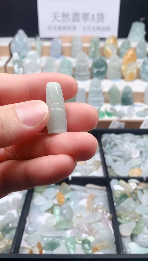 翡翠未镶嵌吊坠(不含链)4竹节