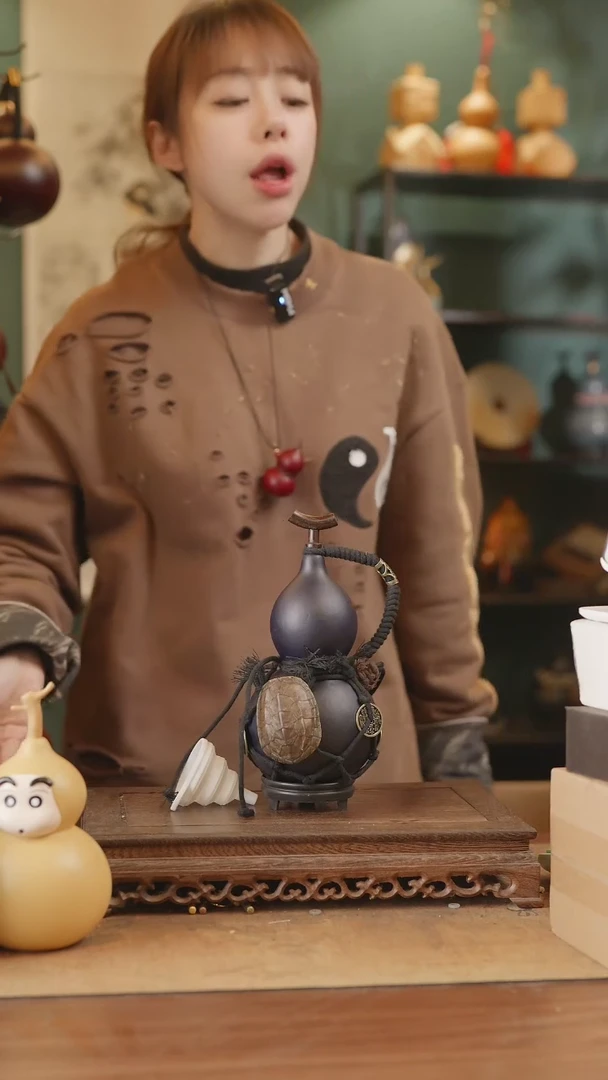 【闪购商品】96号精品天然大漆工艺防渗内胆酒葫芦~