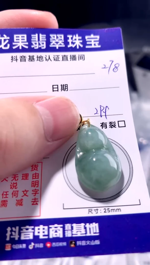 颈饰未镶嵌翡翠豆子278