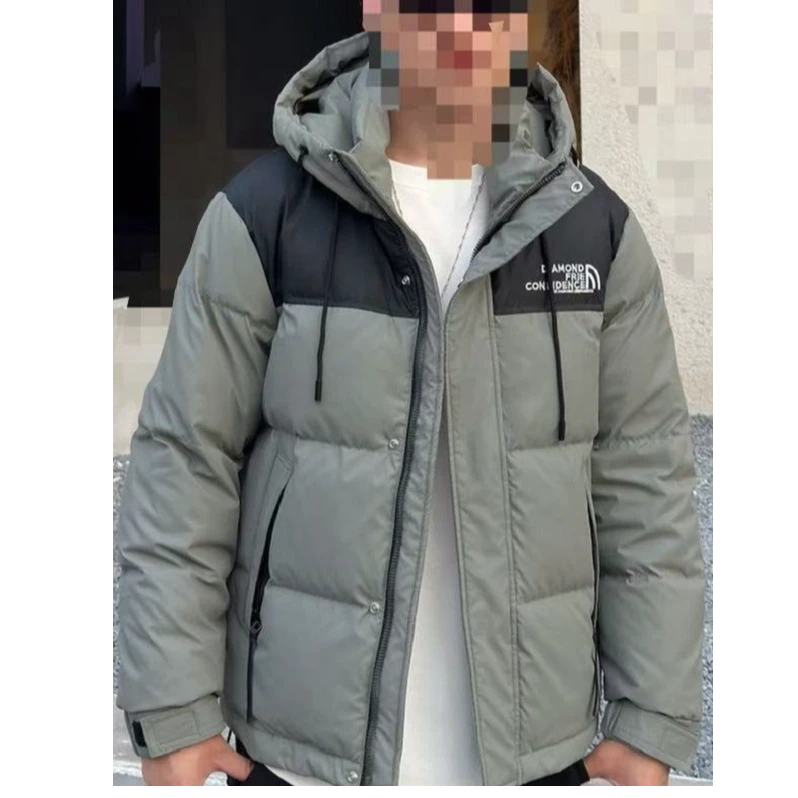 【拼色免洗】冬季三防加厚外套休闲潮流百搭时尚保暖外套9109