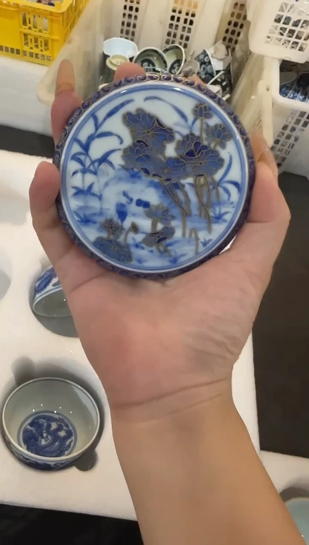 瓷片景德镇瓷器茶器茶杯