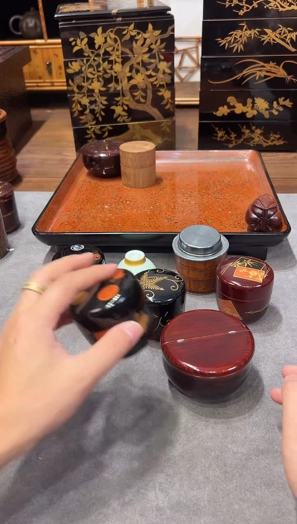 茶枣  大漆漆器大漆漆器