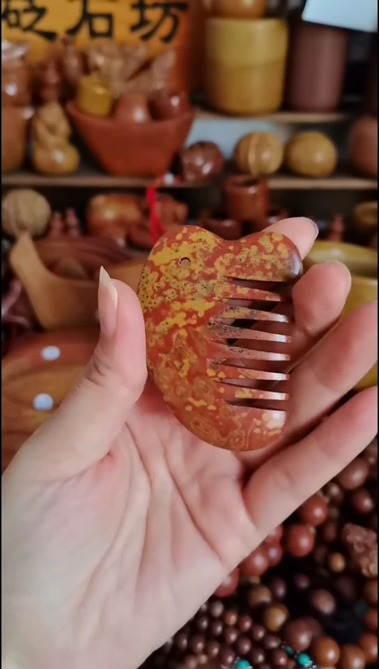 泗水砭石大漏/砭石迷你梳