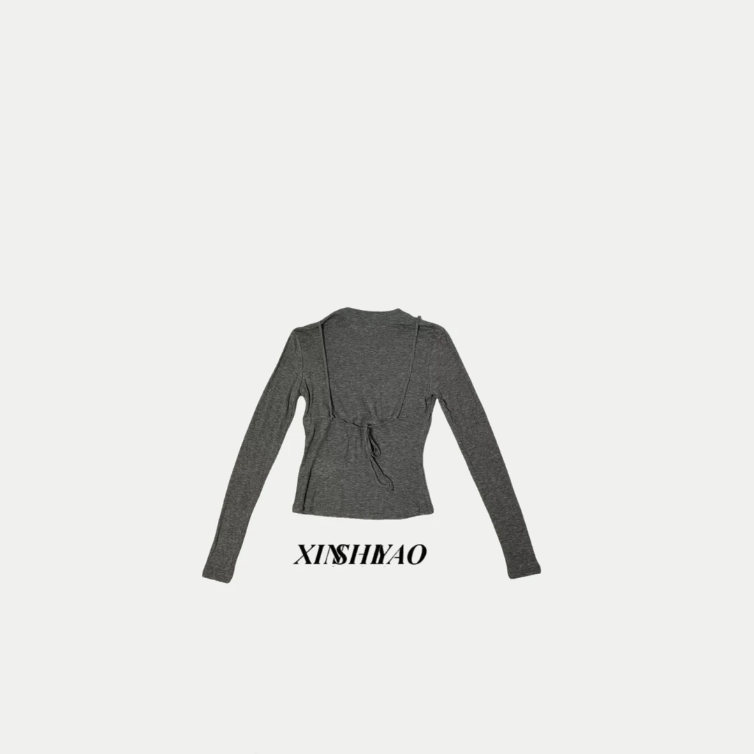 【XSY】钉珠吊带款打底套头上衣