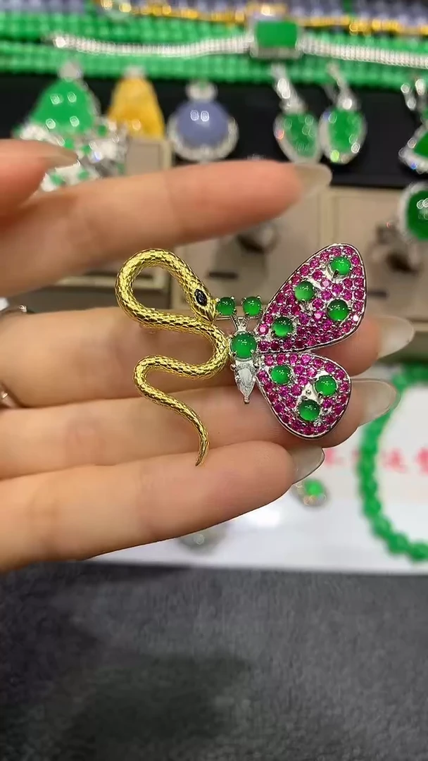 【闪购商品】翡翠吊坠(不含链)银S925镶嵌3多人多样性随机发货1件