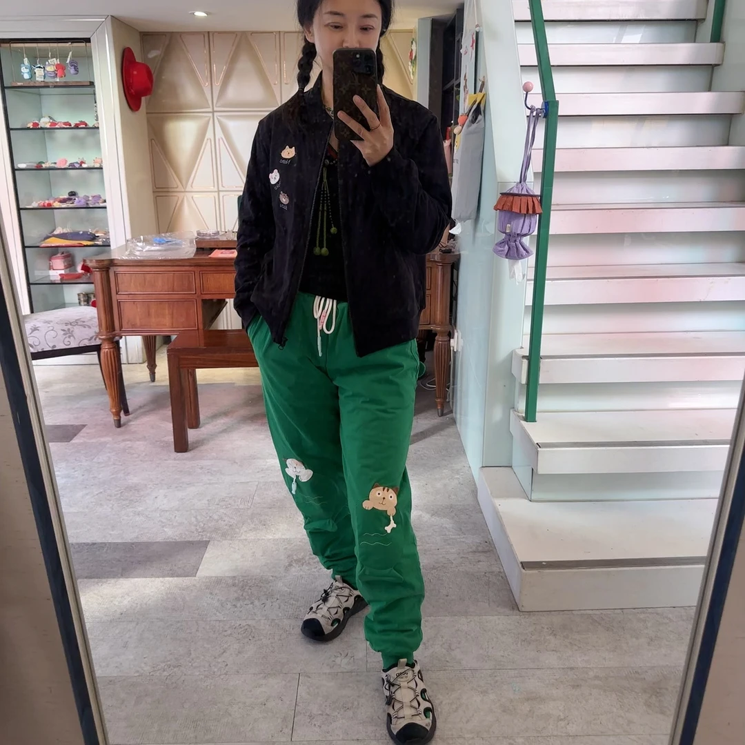 HIKOSEN CARA卡拉猫冬季棉裤夹棉小鱼保暖裤子