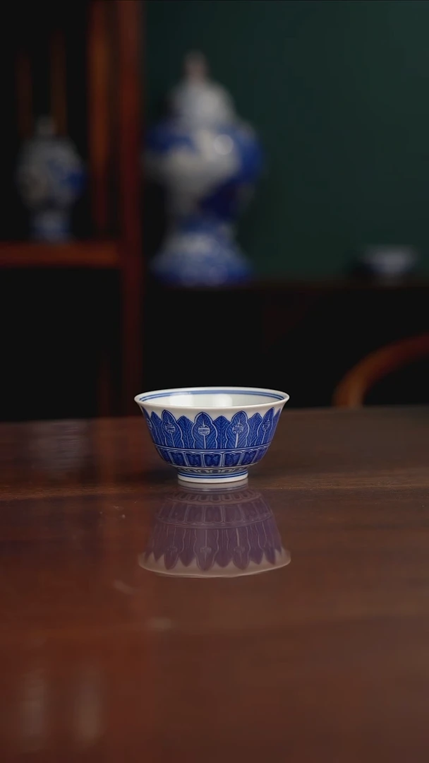 晓月柴窑 芭蕉叶杯