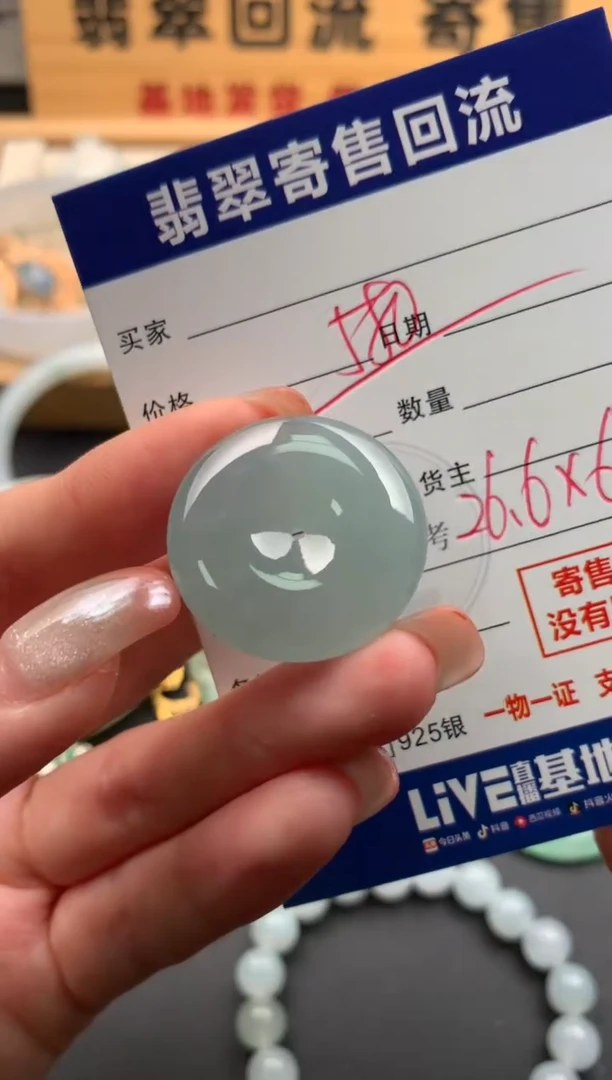 翡翠未镶嵌颈饰10142119
