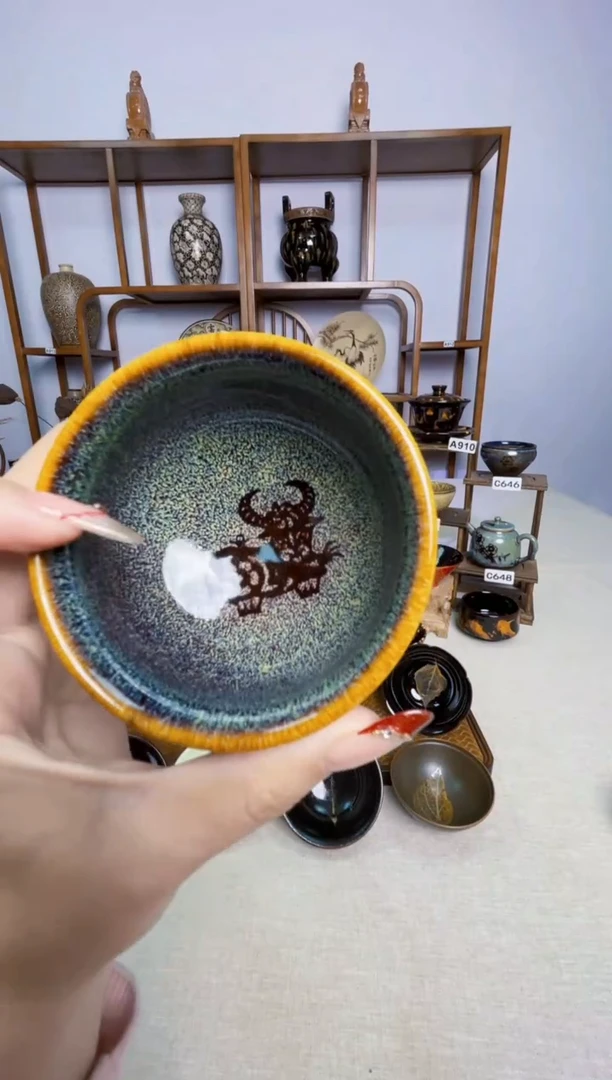 【真叶入盏1300度】非遗大师手工高温瓷特价款