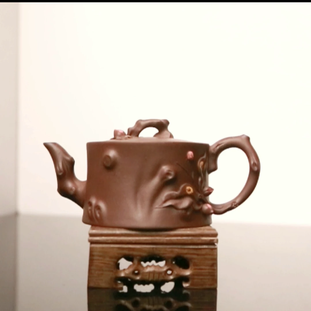 045 桃桩  220cc 紫砂壶