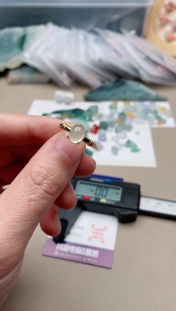【闪购商品】翡翠戒指银S925镶嵌1000000039