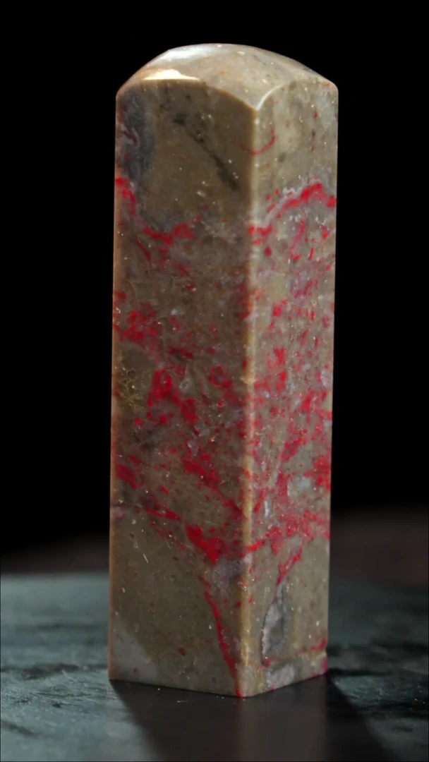 昌化石牛角鸡血石