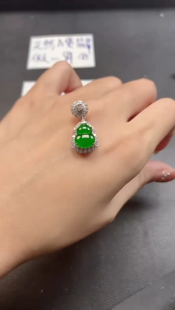 银S925镶嵌戒指翡翠51511