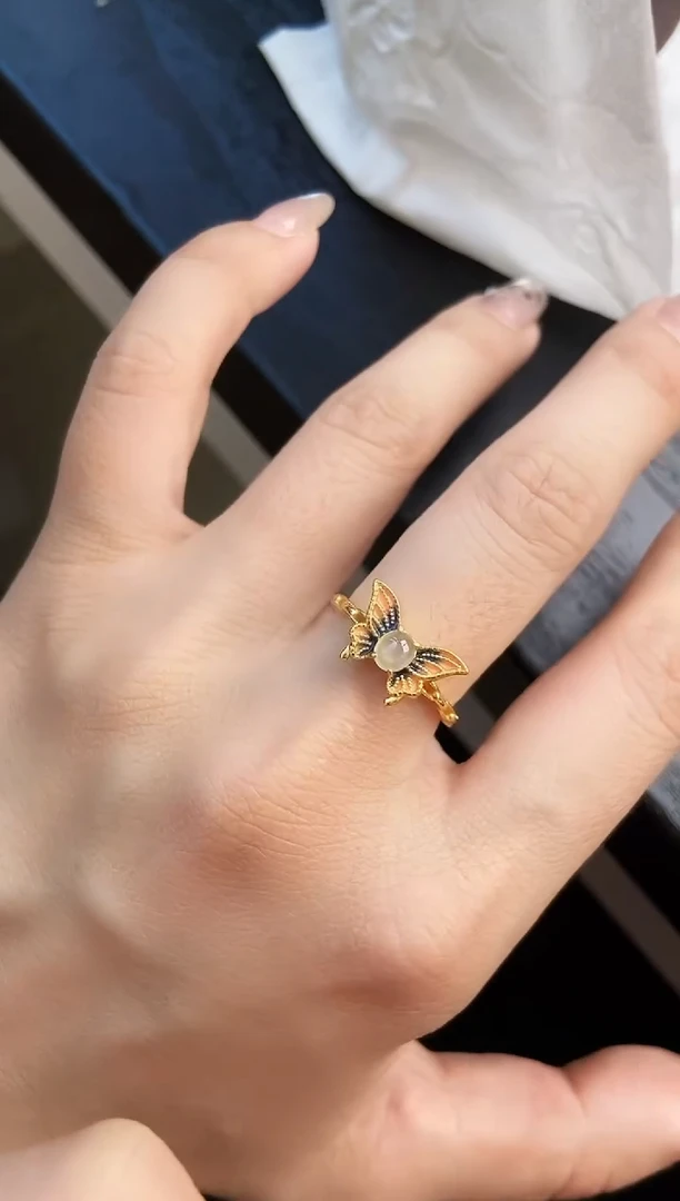 银S925镶嵌戒指翡翠21