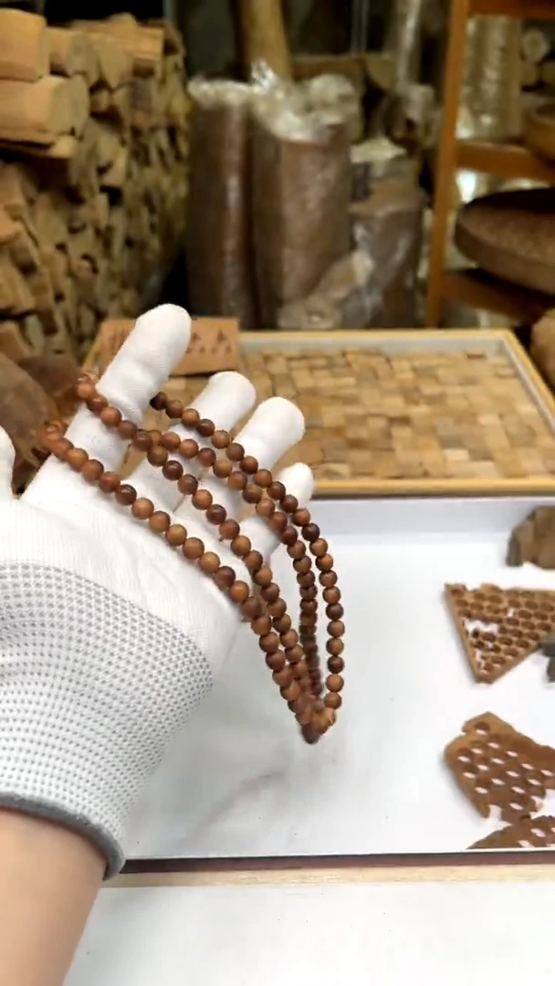 【闪购商品】檀香木其他贡奉料0.7/108颗黑肉虎皮纹沉水