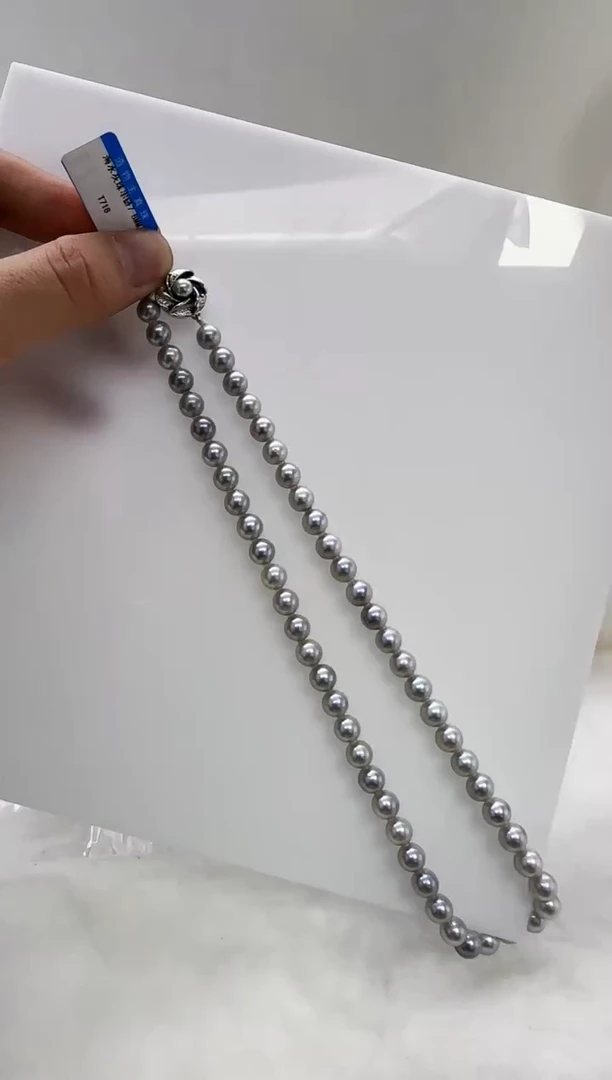 【闪购商品】海水珍珠DA未镶嵌t718 灰珠串7