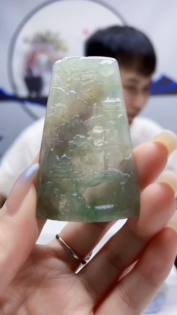 未镶嵌定制翡翠毛货挂件44