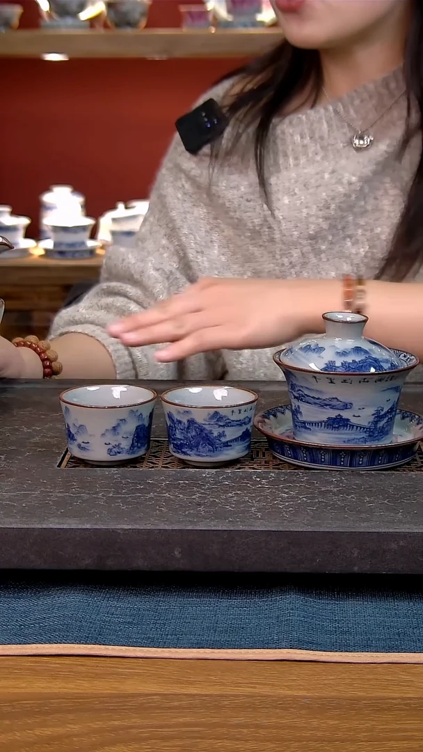 简装家用款3件套 老陶泥开片纹陶瓷茶具
