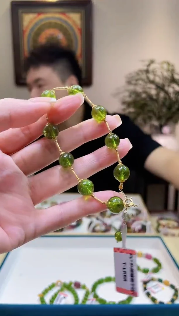 18K金镶嵌手链碧玺@@ZY40915016