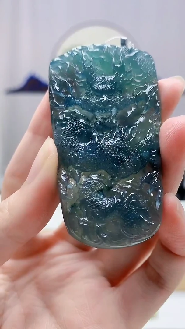 未镶嵌定制翡翠4688zm-毛货挂件84