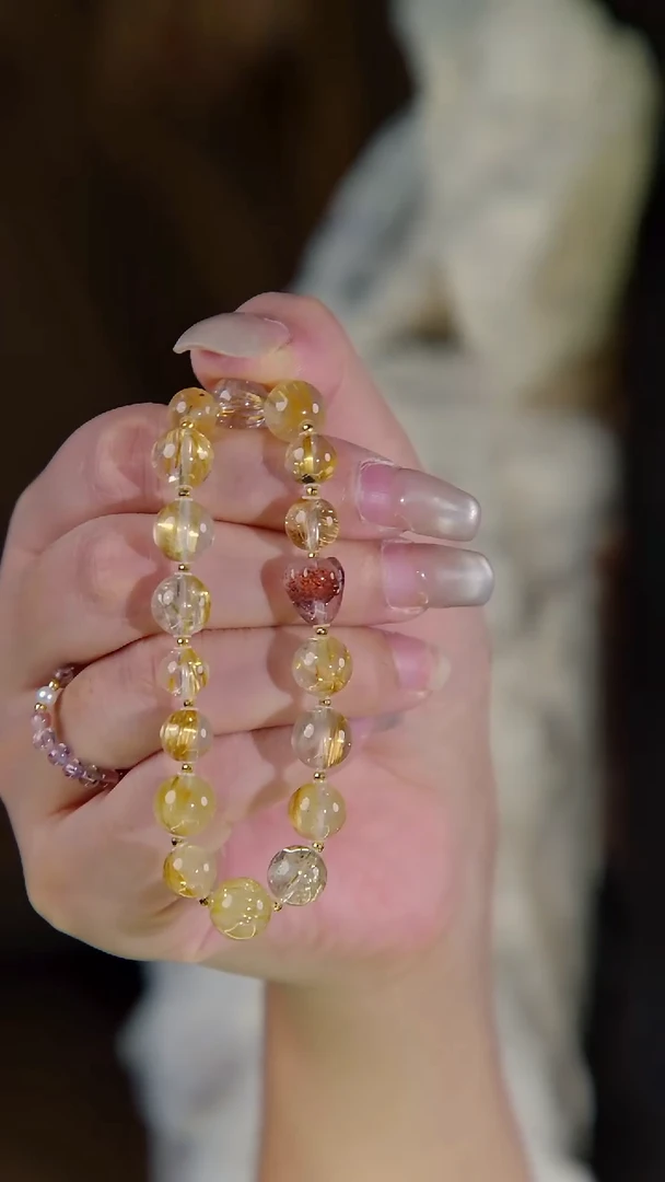 18K金镶嵌手链水晶钛金设计款